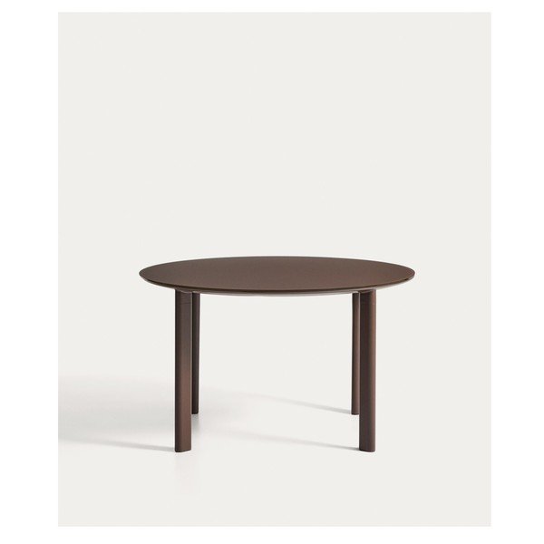 Apaļš dārza ēdamgalds ar stikla galda virsmu ø 120 cm Erice – Kave Home-image-4