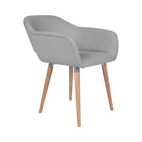 Gaiši pelēks ēdamistabas krēsls Cosmopolitan Design Napoli-image-1