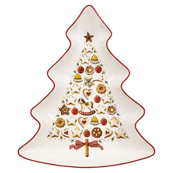 Sarkanbalts porcelāna servīzes Ziemassvētku eglītes formā Villeroy & Boch Tree-image-3