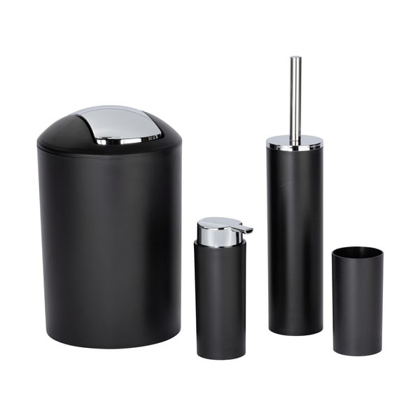 Melns plastmasas vannas istabas piederumu komplekts Calvo – Wenko