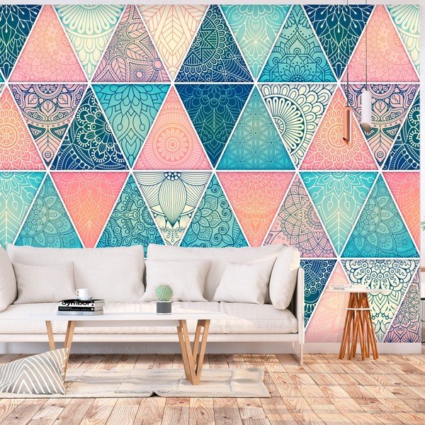 Lielformāta tapetes Artgeist Oriental Triangles, 400 x 280 cm-image-1