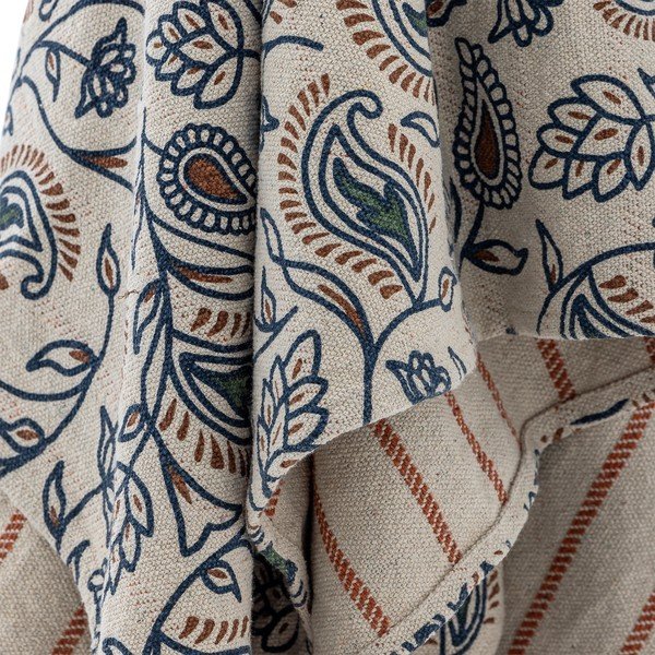 Pleds no kokvilnas maisījuma 130x160 cm Paisley – Bloomingville-image-3