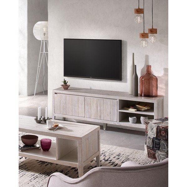 Balts TV galdiņš Kave Home Woody-image-4