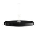 Melna LED piekaramā lampa ar regulējamu spilgtumu un metāla abažūru ø 43 cm Asteria Plus Medium – UMAGE