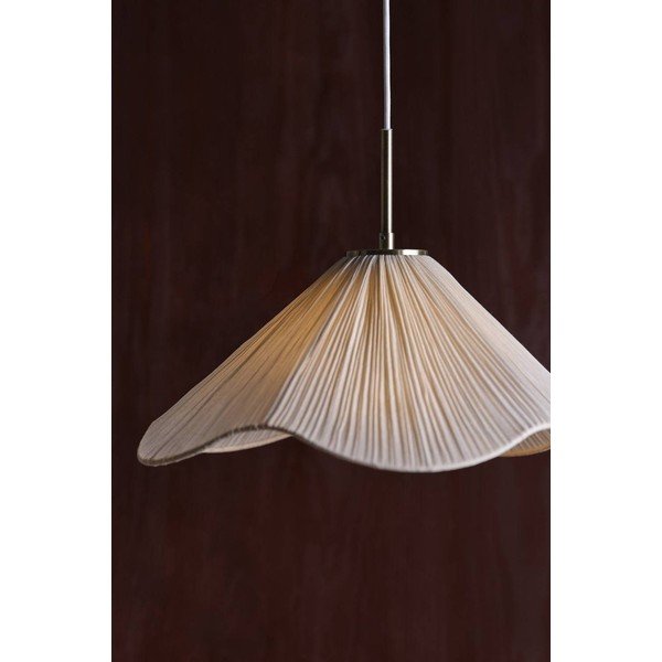 Krēmkrāsas tekstila piekaramā lampa ø 50 cm Lunaria – Jotex-image-1