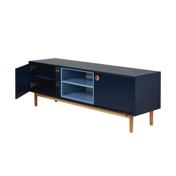 Tumši zils TV galdiņš 170x57 cm Color Box – Tom Tailor-image-3
