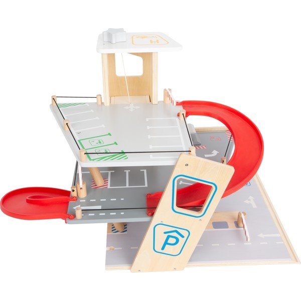 Bērnu koka autostāvvieta ar mašīnām Legler Car Park-image-3