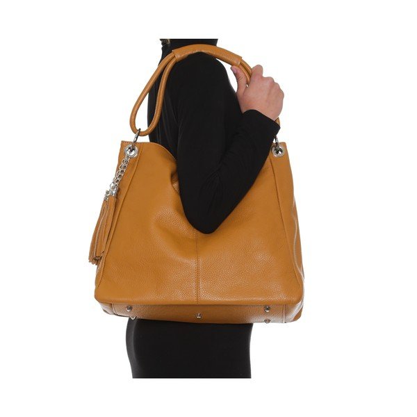 Ādas rokassoma Anna Luchini 71 Cognac-image-4