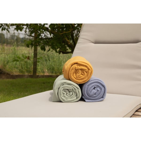 Zaļš flīsa pleds 130x160 cm Riso – Tiseco Home Studio-image-3