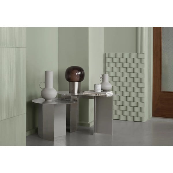 Matētas sudraba krāsas konsoles galds no nerūsējošā tērauda 35x80 cm Oru – Blomus-image-1