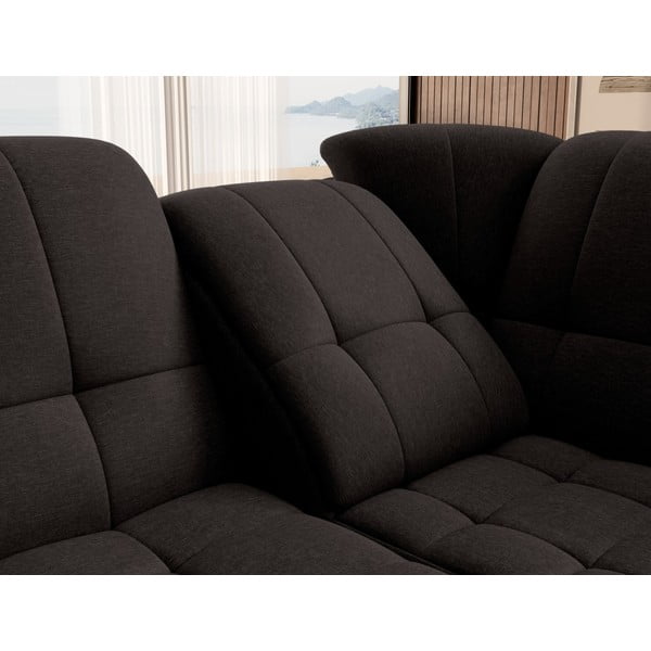 Brūns salokāms/ar uzglabāšanas vietu stūra dīvāns (ar labo stūri/L veida) Sado – ELTAP-image-1