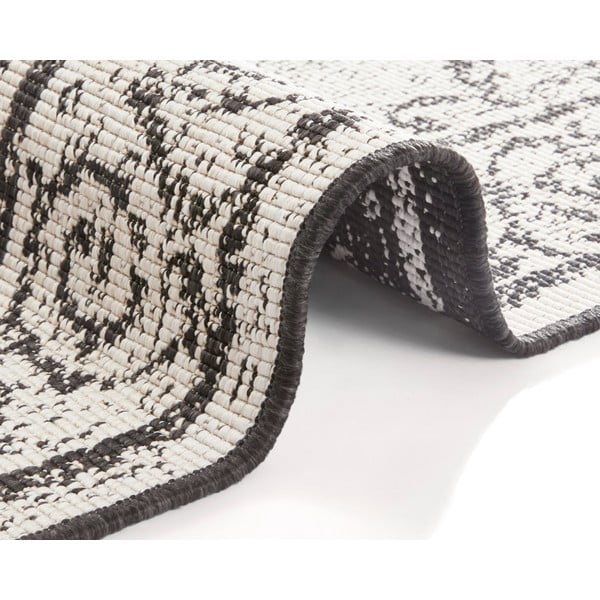 Melns un krēmkrāsas āra paklājs NORTHRUGS Cebu, 160 x 230 cm-image-2