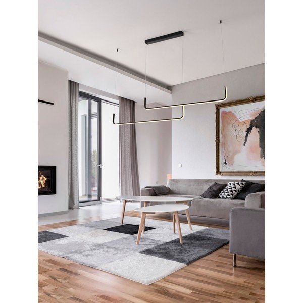Matēti melna alumīnija LED piekaramā lampa ar regulējamu spilgtumu Strita – Nova Luce-image-1
