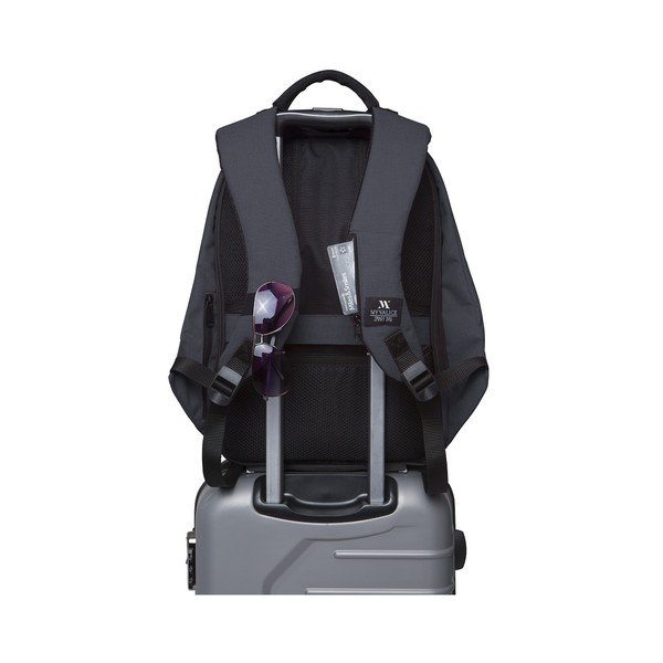 Tumši pelēka/melna mugursoma ar USB portu My Valice SECRET Smart Bag-image-2