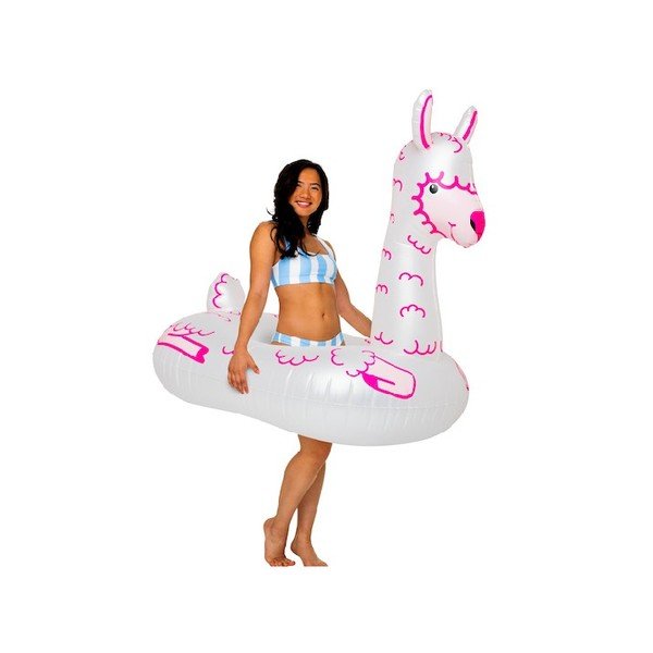 Piepūšamais riņķis lamas formā Big Mouth Inc. Pearlescent Llama-image-1