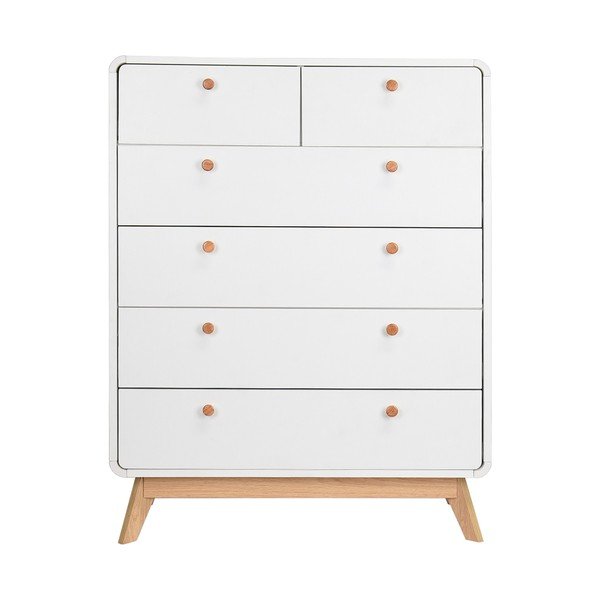 Balta augsta kumode 81x104 cm Caitlin – Støraa-image-1