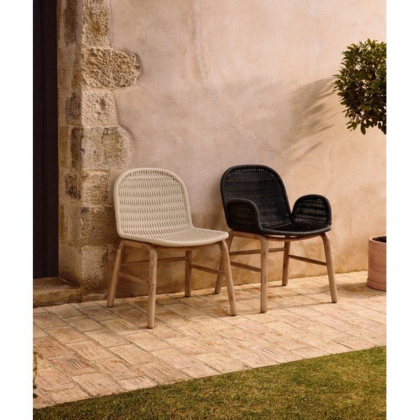 Tumši pelēks dārza krēsls Alipa – Kave Home-image-3