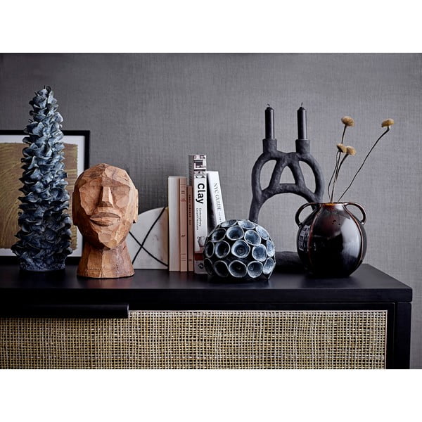 Melns svečturis Bloomingville Ramina, augstums 29 cm-image-1