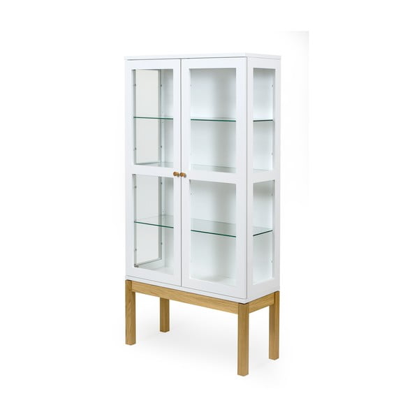 Balts grāmatu plaukts/vitrīna Woodman AbbeyWood-image-4