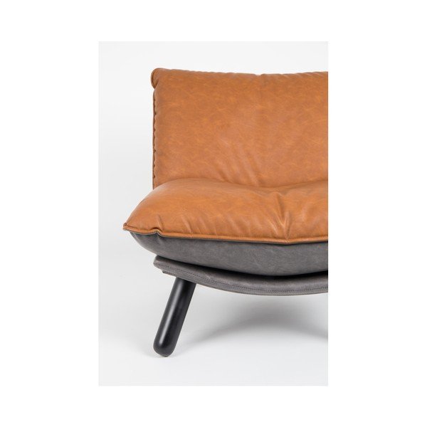 Brūns atpūtas krēsls Zuiver Lazy-image-3