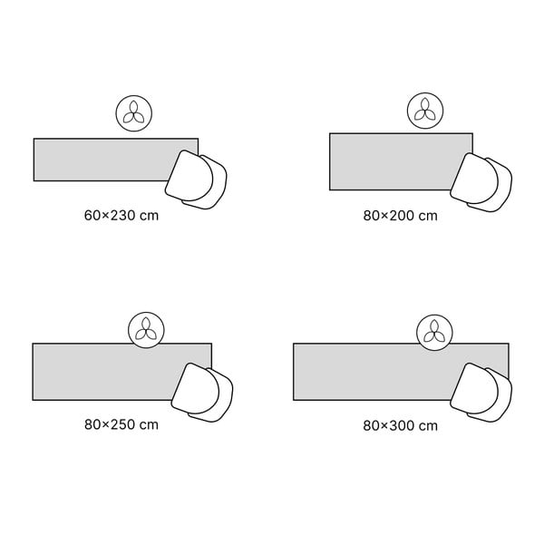 Zils mazgājams celiņa paklājs 80x300 cm Abstract Colors Blue – Vitaus-image-3