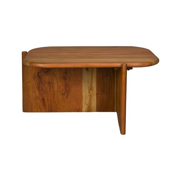 Dabīga toņa akācijas masīvkoka žurnālgaldiņš 50x75 cm Feller – Dutchbone