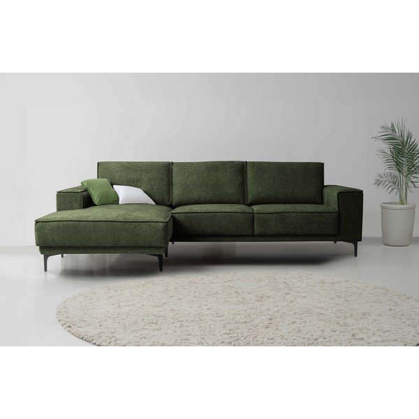 Zaļš stūra dīvāns no šenila auduma (ar kreiso stūri/ar zvilni) Copenhagen – Scandic-image-1