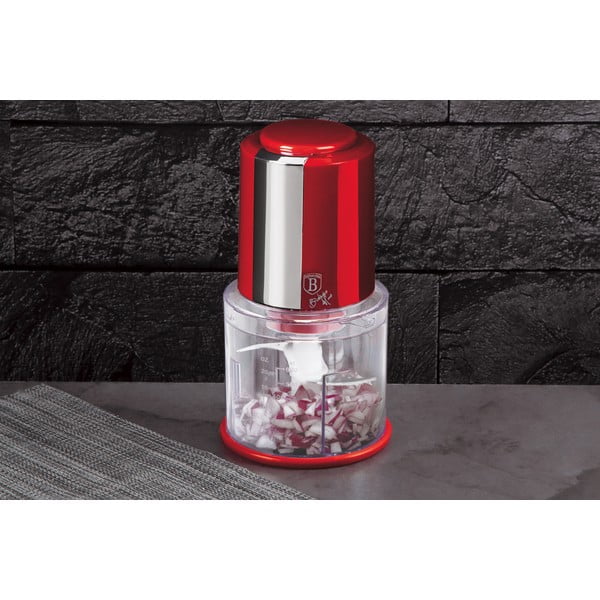 Elektriskais augļu un dārzeņu smalcinātājs Burgundy Metallic Line – BerlingerHaus-image-1