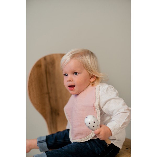 Rozā muslīna bērnu priekšautiņš Kindsgut Paris-image-1