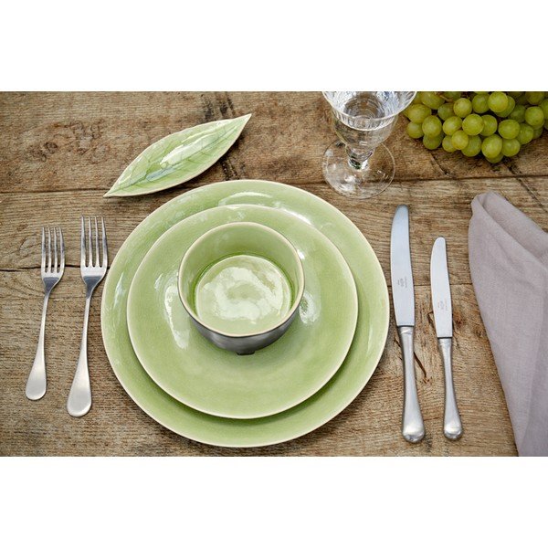 Gaiši zaļš ar melnu keramikas trauks uz kājiņām Costa Nova Riviera, ⌀ 14 cm-image-3