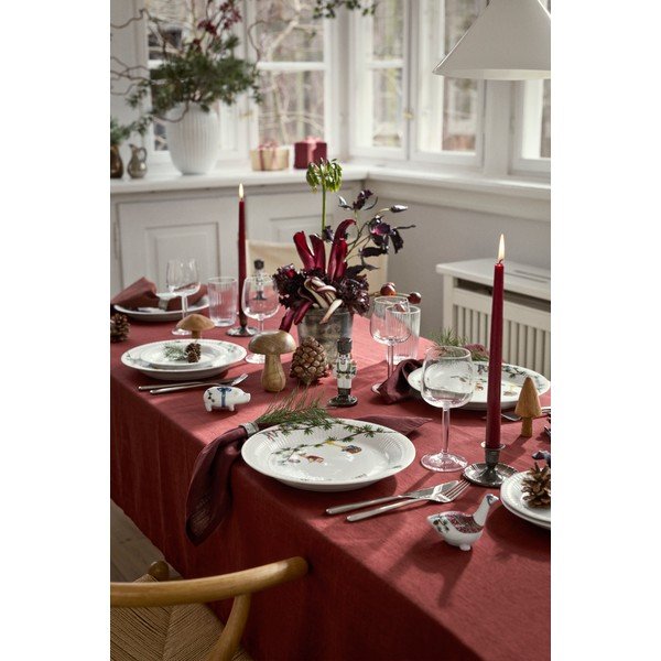 Balts porcelāna šķīvis ar Ziemassvētku motīvu ø 27 cm Hammershøi Christmas – Kähler Design-image-2