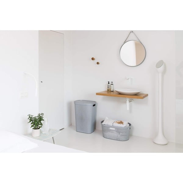 Pelēks veļas grozs Curver Infinity, 40 l-image-1