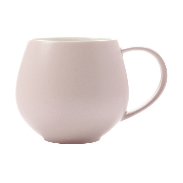 Rozā un balta porcelāna krūze Maxwell & Williams Tint, 450 ml