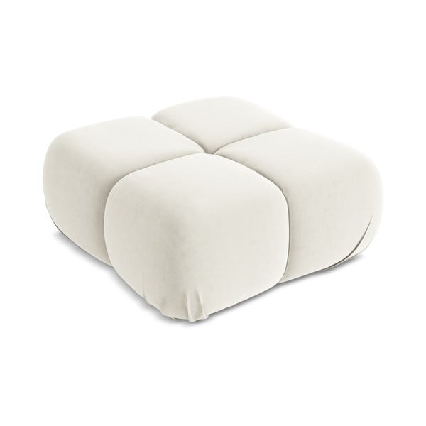 Balts samta modulārais kāju soliņš Lokua – Makamii-image-2