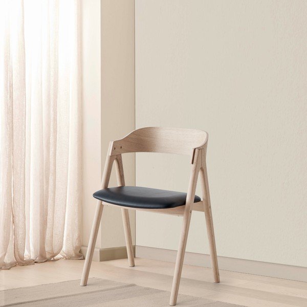 Ādas ēdamistabas krēsls Mette – Hammel Furniture-image-1