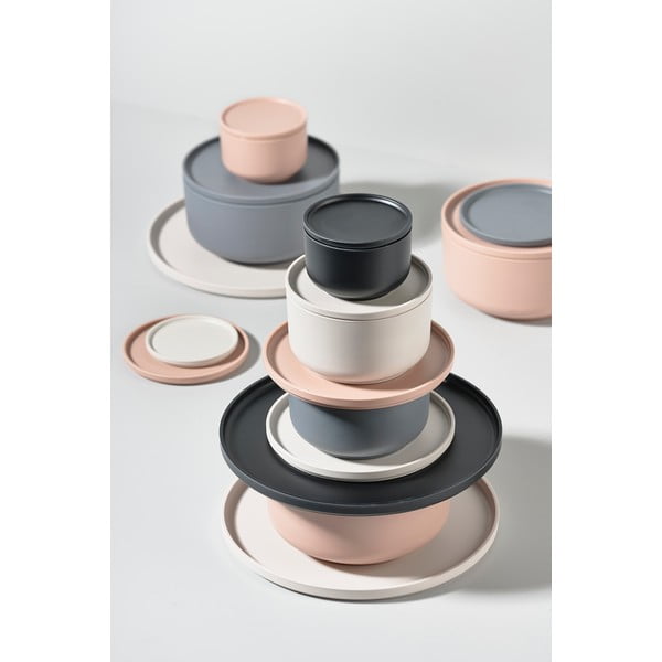 Pelēks servīzes trauks ar vāku Zone Peili, 500 ml-image-4