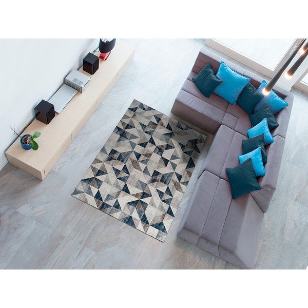 Pelēks un zils paklājs Universal Babek Mini, 80 x 150 cm-image-1