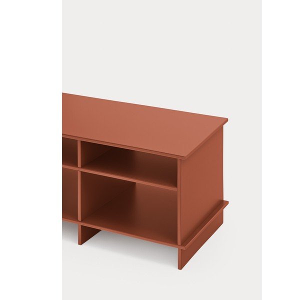 Ķieģeļu sarkans TV galdiņš 180x50x40 cm Inari – Teulat-image-4