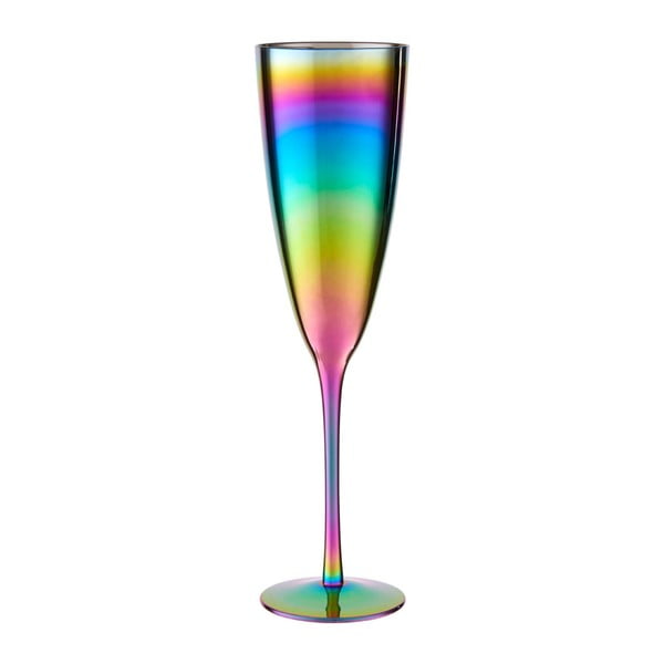 4 šampanieša glāžu komplekts ar varavīksnes efektu Premier Housewares Rainbow, 290 ml