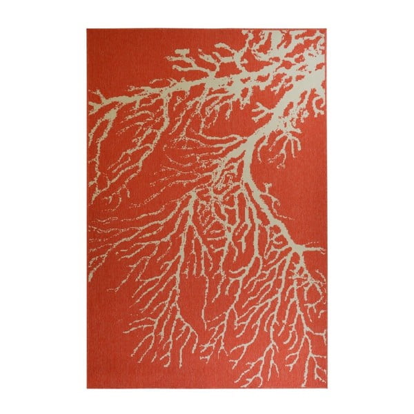 Sarkans āra paklājs Floorita Coral, 133 x 190 cm