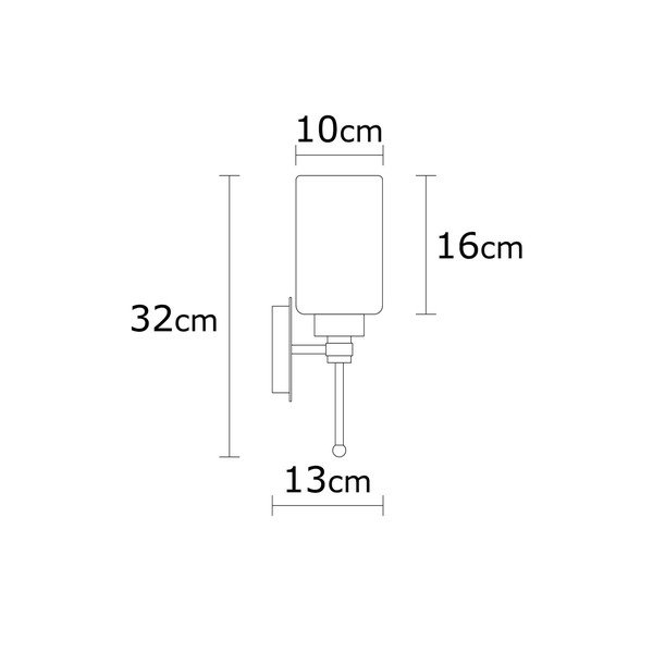 Balta/sudraba krāsas sienas lampa Balcova – Opviq lights-image-4