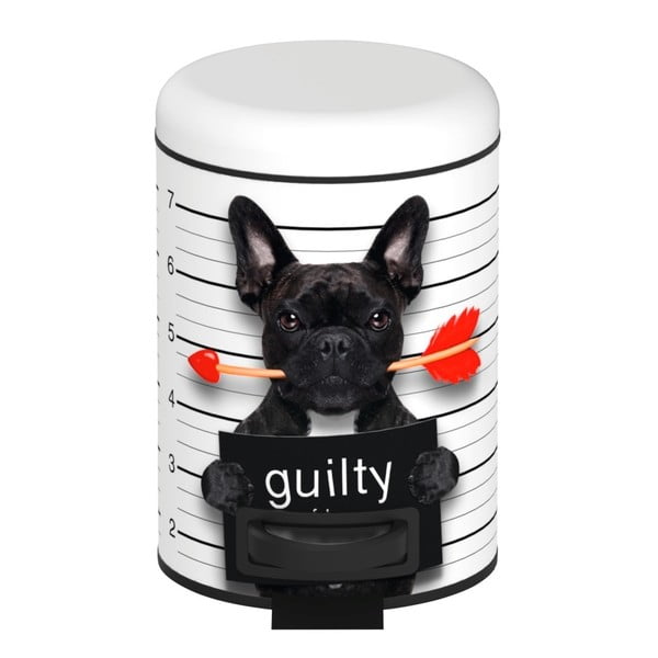 Wenko Guilty Dog atkritumu urna ar pedāļiem, 3 l