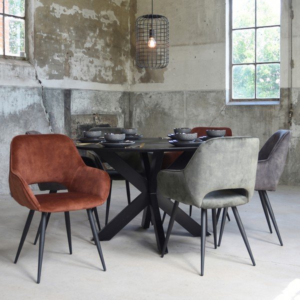 Antracīta pelēki pusdienu krēsli (2 gab.) Fer – LABEL51-image-1