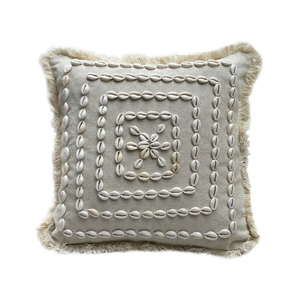 Kokvilnas spilvendrāna 43x43 cm Seashells – Mioli Decor