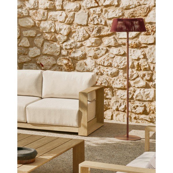 LED galda/pārvietojams āra gaismeklis ar saules baterijām ø 33 cm Aldet – Kave Home-image-2