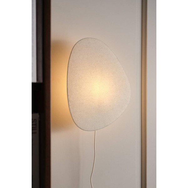 Krēmkrāsas lina sienas lampa ar vadu Elva – Jotex-image-1