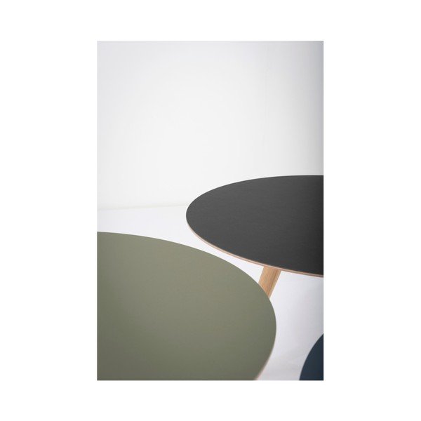 Ozolkoka kafijas galdiņš ar zilu virsmu Gazzda Arp, ⌀ 55 cm-image-4