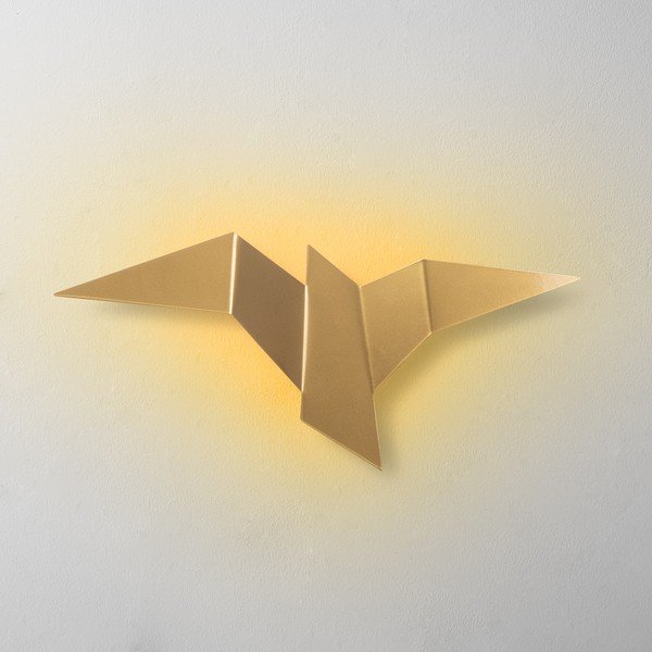 Zelta krāsas LED sienas lampa Pacali – Opviq lights-image-2