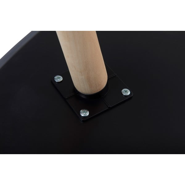 Melns žurnālgaldiņš ar dižskābarža koka kājām Furnhouse Fly, 116 x 66 cm-image-4