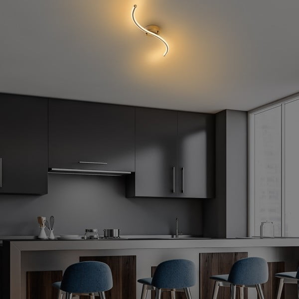 Zelta krāsas LED griestu lampa 10x67 cm Yilan – Opviq lights-image-3